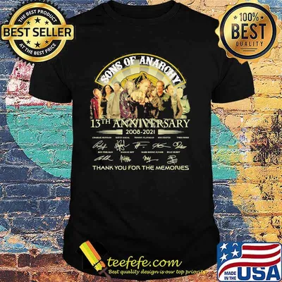 Song Of Anarchy 13th Anniversary 2008-2021 Thank You For The Memories Shirt