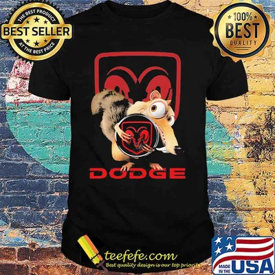 Squirrel Nuts With Logo Dodge Shirt