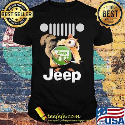 Squirrel Nuts With Logo Jeep Shirt
