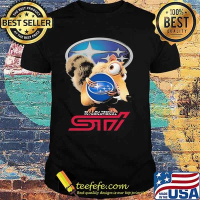 Squirrel W Nuts With Logo Sti International Shirt