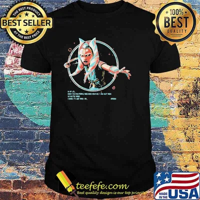 STAR WARS JUST WHO I AM AHSOKA PORTRAIT SHIRT