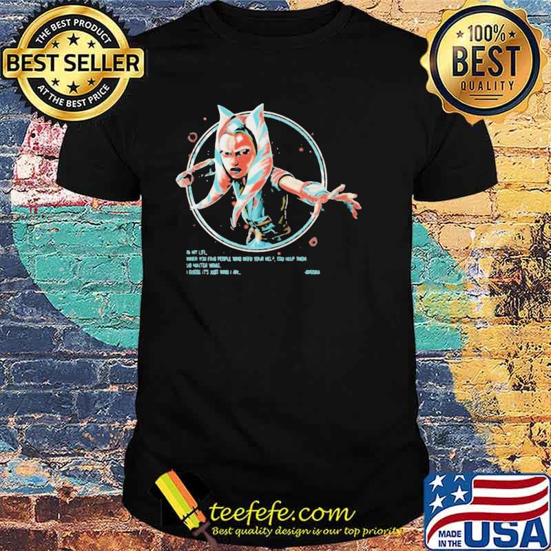 STAR WARS JUST WHO I AM AHSOKA PORTRAIT SHIRT