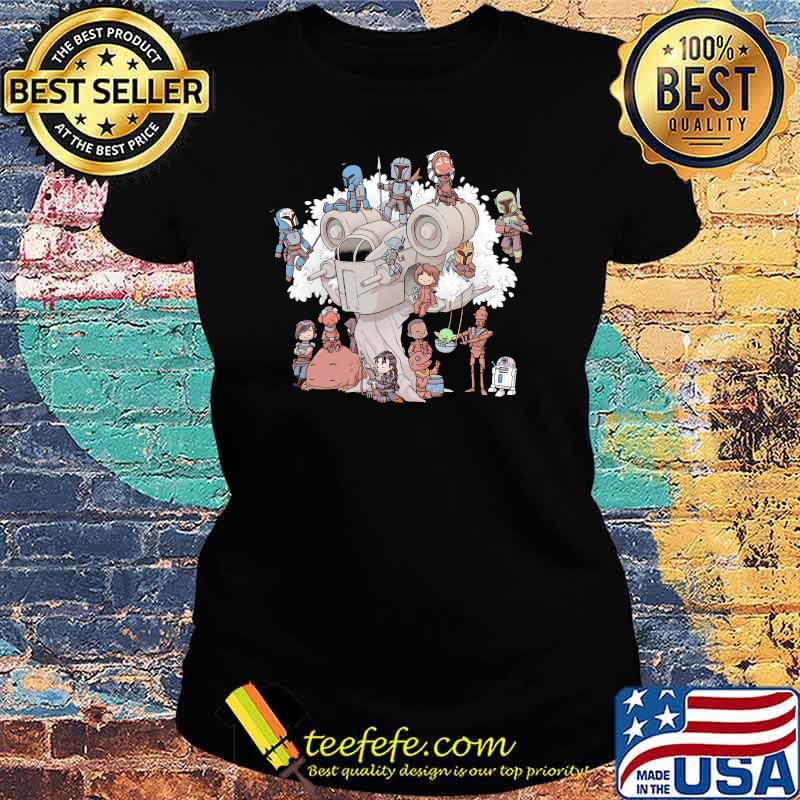 Star Wars Mandalorian Baby Yoda Shirt Ladies tee Star Wars Mandalorian Baby Yoda Shirt Ladies tee