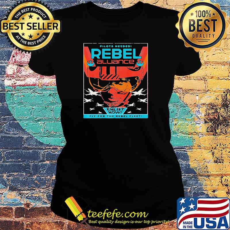STAR WARS REBEL ALLIANCE PILOTS NEEDED RETRO SHIRT Ladies tee STAR WARS REBEL ALLIANCE PILOTS NEEDED RETRO SHIRT Ladies tee