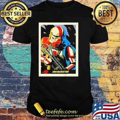 STAR WARS THE MANDALORIAN INCINERATOR STORMTROOPER CARD SHIRT