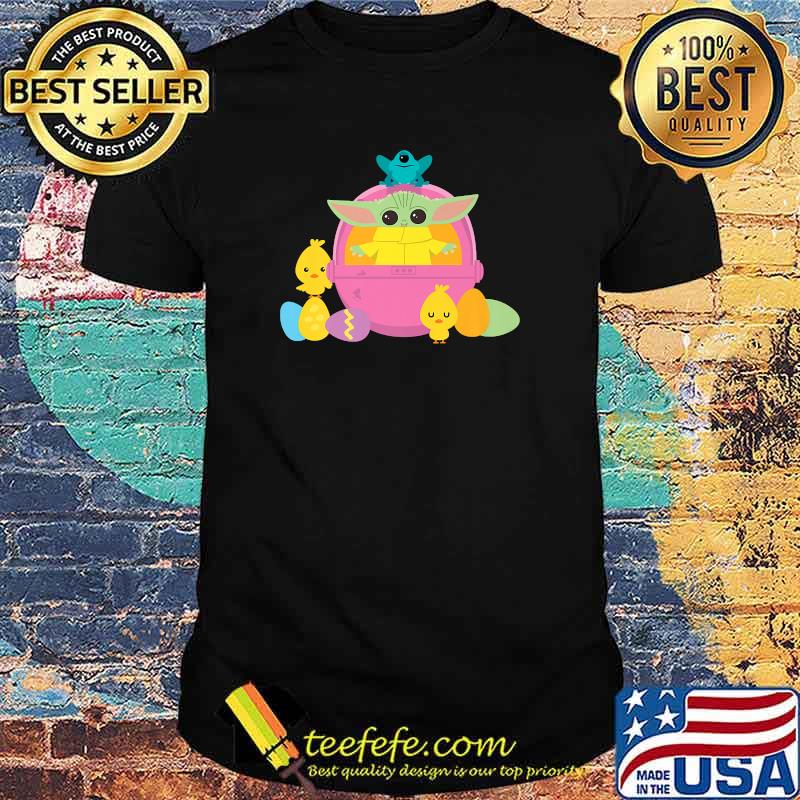 Star Wars The Mandalorian The Child Happy Easte baby yoda shirt