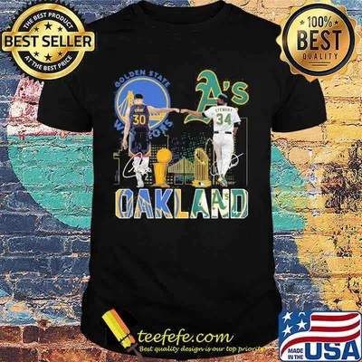 Stephen Curry Golden State Warriors And Dave Stewart Oakland Athletics Oakland Signatures Shirt