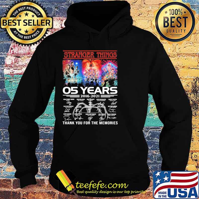 Stranger Things 05 Years Thank You For The Memories Shirt Hoodie Stranger Things 05 Years Thank You For The Memories Shirt Hoodie