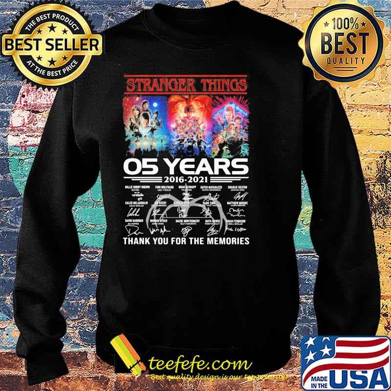 Stranger Things 05 Years Thank You For The Memories Shirt Sweater Stranger Things 05 Years Thank You For The Memories Shirt Sweater