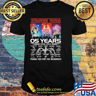 Stranger Things 05 Years Thank You For The Memories Shirt