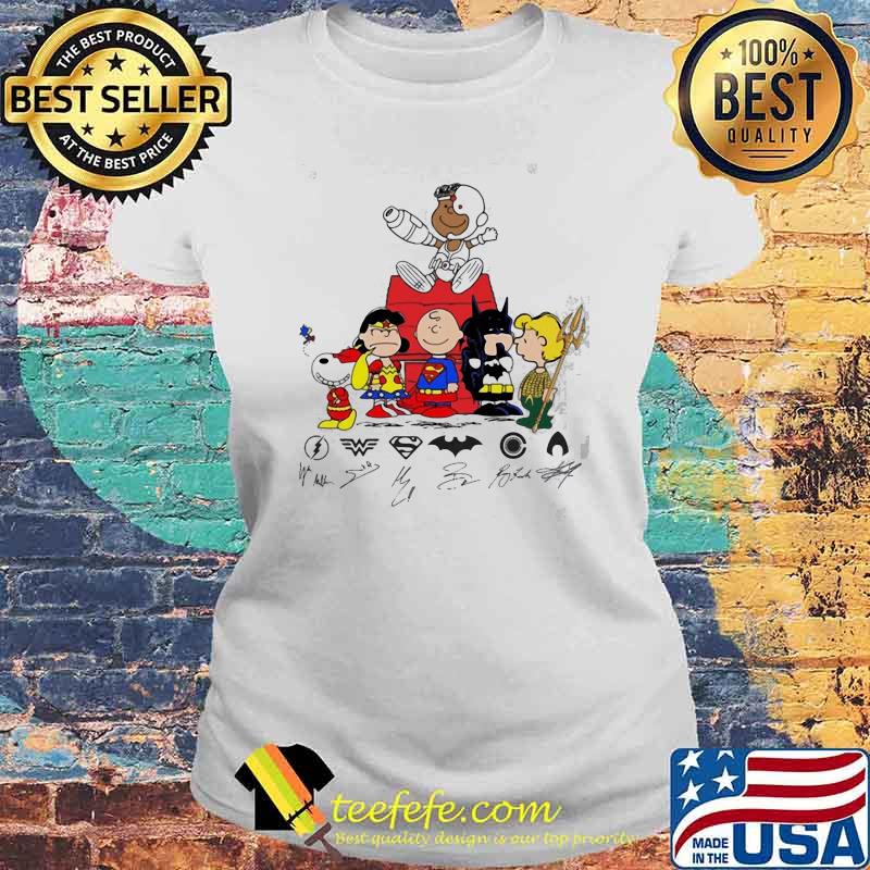 Superhero Snoopy Chairlie Signature Shirt Laides tee Superhero Snoopy Chairlie Signature Shirt Laides tee
