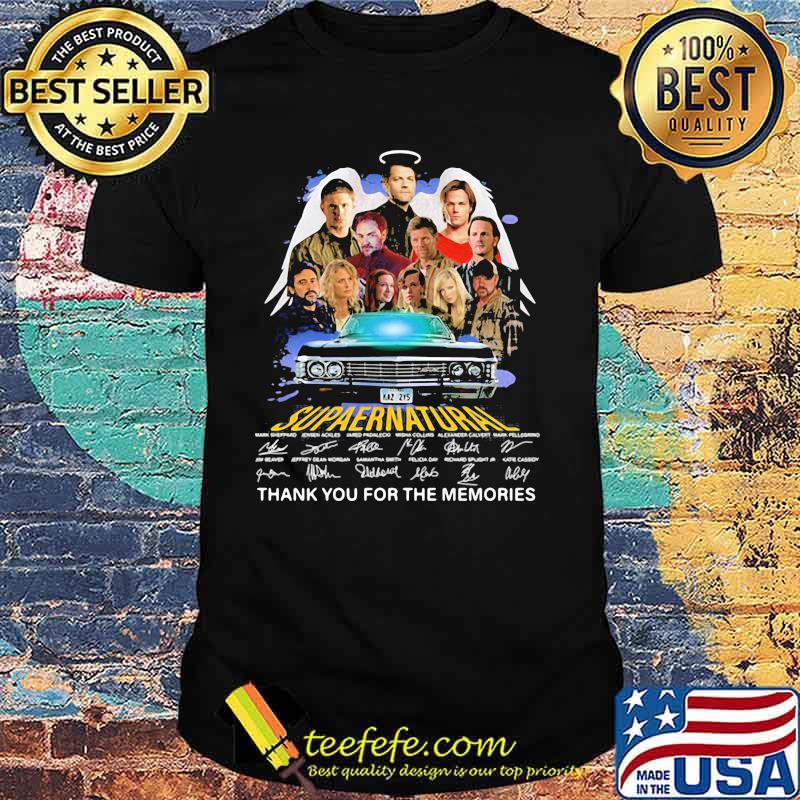 Supper Natural Thank You For The Memories Signatures Shirt
