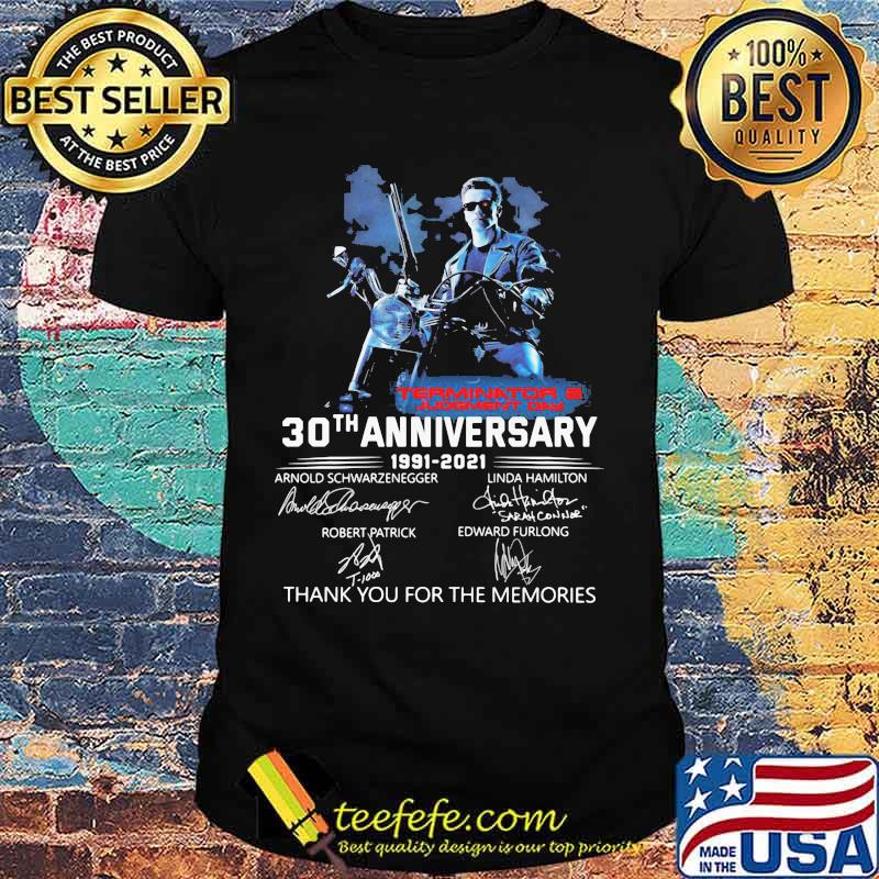 Terminator Two 30th Anniversary 1991 2021 Signature Shirt