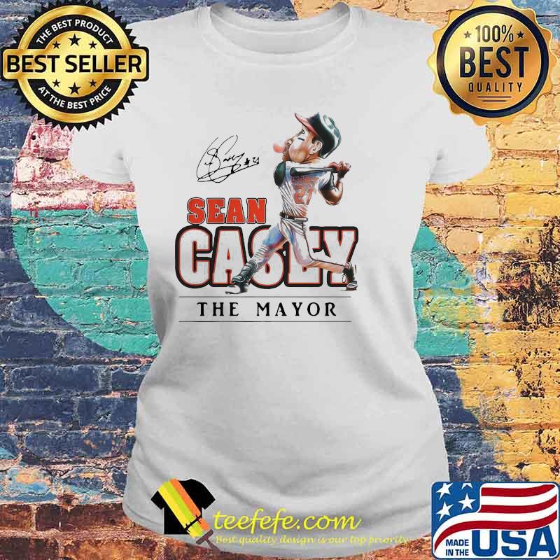 Terrific Sean Casey The Mayor Hall Heroes Baseball Shirt Laides tee Terrific Sean Casey The Mayor Hall Heroes Baseball Shirt Laides tee