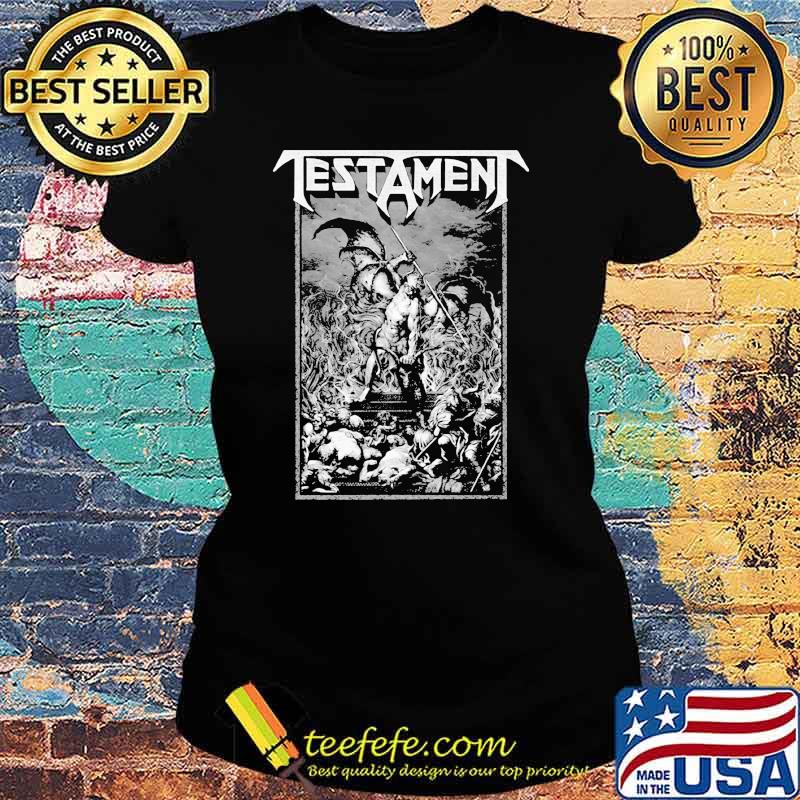 Testament Pitchfork Horns Shirt Ladies tee Testament Pitchfork Horns Shirt Ladies tee