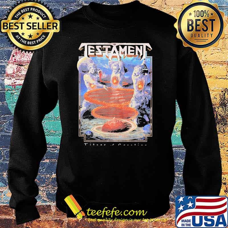 Testament Titans Of Creation Black Shirt Sweater Testament Titans Of Creation Black Shirt Sweater