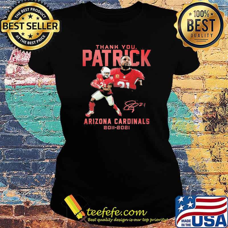 Thank You Patrick Arizona Cardinals 2011 2021 Signature Shirt Ladies tee Thank You Patrick Arizona Cardinals 2011 2021 Signature Shirt Ladies tee