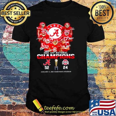 The Cfp National Champions 2021 Alabama Crimson Tide 52 24 Ohio State Buckeyes shirt