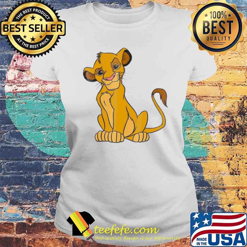 The Lion King Young Simba Sitting Up Shirt Laides tee The Lion King Young Simba Sitting Up Shirt Laides tee