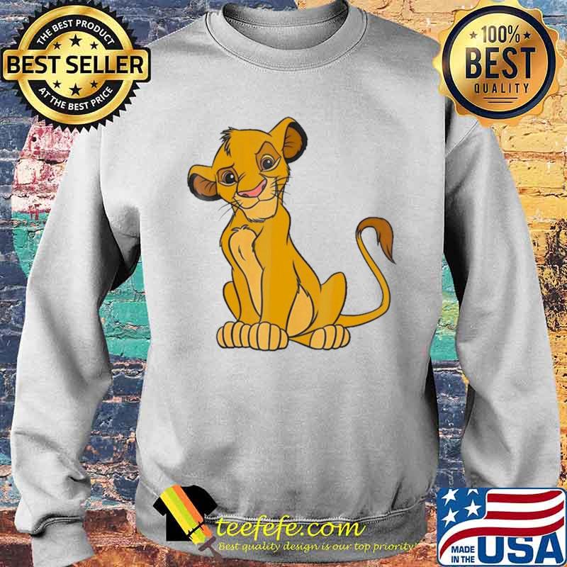 The Lion King Young Simba Sitting Up Shirt Sweater The Lion King Young Simba Sitting Up Shirt Sweater