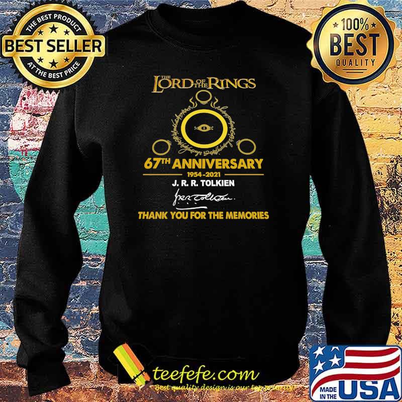 The Lord Of The Rings 67th Anniversary 1954 2021 J.R.R Tolkien Signature Shirt Sweater The Lord Of The Rings 67th Anniversary 1954 2021 J.R.R Tolkien Signature Shirt Sweater