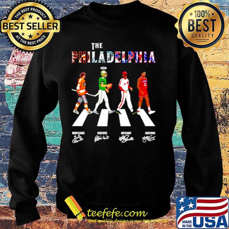 The philadelphia teams sport abbey road signatures Sweater The philadelphia teams sport abbey road signatures Sweater