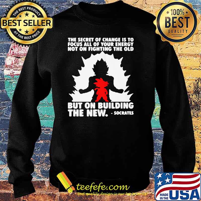 THE SECRET OF CHANGE IS TO FOCUS ALL OF YOUR ENERGY NOT ON FIGHTING THE OLD BUT ON BUILDING THE NEW SOCRATES SHIRT Sweater THE SECRET OF CHANGE IS TO FOCUS ALL OF YOUR ENERGY NOT ON FIGHTING THE OLD BUT ON BUILDING THE NEW SOCRATES SHIRT Sweater