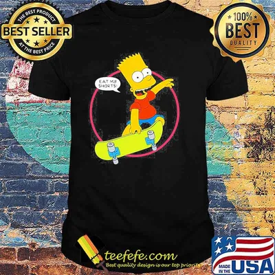 THE SIMPSONS BART SIMPSON EAT MY SHIRT