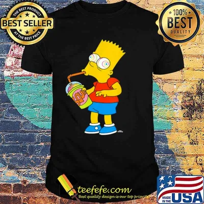 The Simpsons Bart Simpson Squishee Brain Freeze Shirt