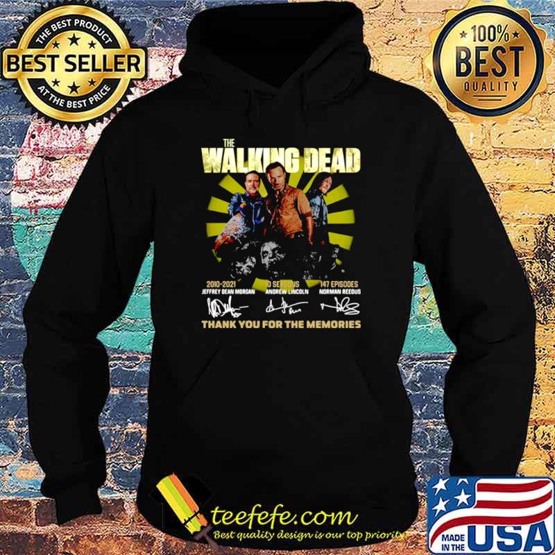 The Walking Dead 2010 2021 10 Seasons 147 Episodes Jeffery Dean Morgan Andrew Lincoln Morman Reedus Hoodie The Walking Dead 2010 2021 10 Seasons 147 Episodes Jeffery Dean Morgan Andrew Lincoln Morman Reedus Hoodie