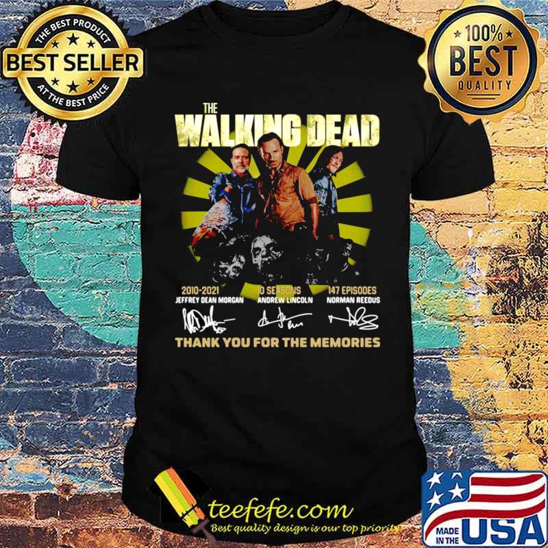 The Walking Dead 2010 2021 10 Seasons 147 Episodes Jeffery Dean Morgan Andrew Lincoln Morman Reedus shirt