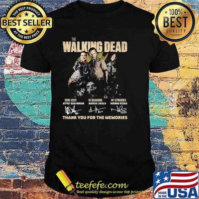 The Walking Dead 2010 2021 Thank You For The Memories Shirt