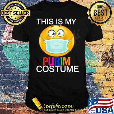 This Is My Happy Purim Costume Funny Jewish Face Mask shirt
