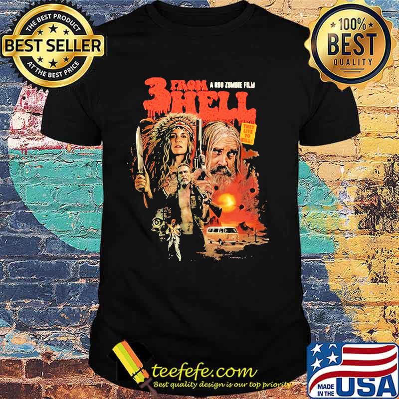 Three From A Rob Zombie Film Hell Devil’s Rejects Shirt