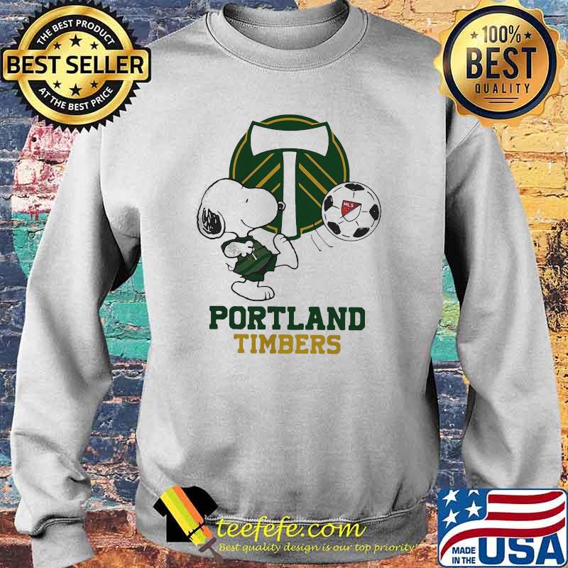 Top Snoopy Playing Soccer Portland Timbers Shirt Sweater Top Snoopy Playing Soccer Portland Timbers Shirt Sweater