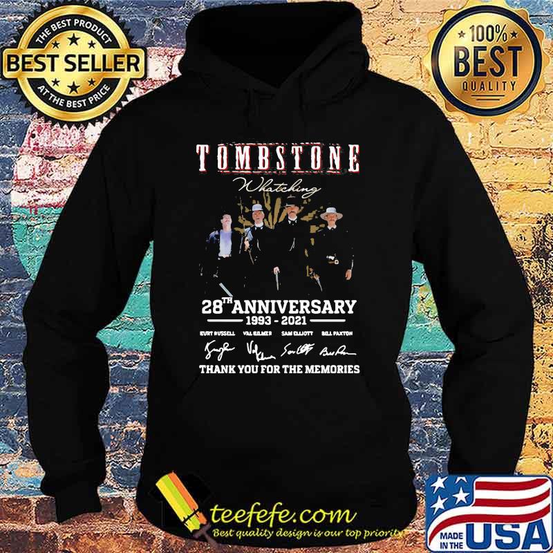 Top Tombstone 28th Anniversary Thank You For The Memories Signatures Shirt Hoodie Top Tombstone 28th Anniversary Thank You For The Memories Signatures Shirt Hoodie