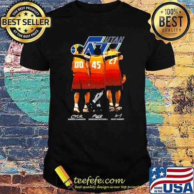 Utah Jazz Jordan Clarkson Donovan Mitchell And Rudy Gobert Signature Shirt