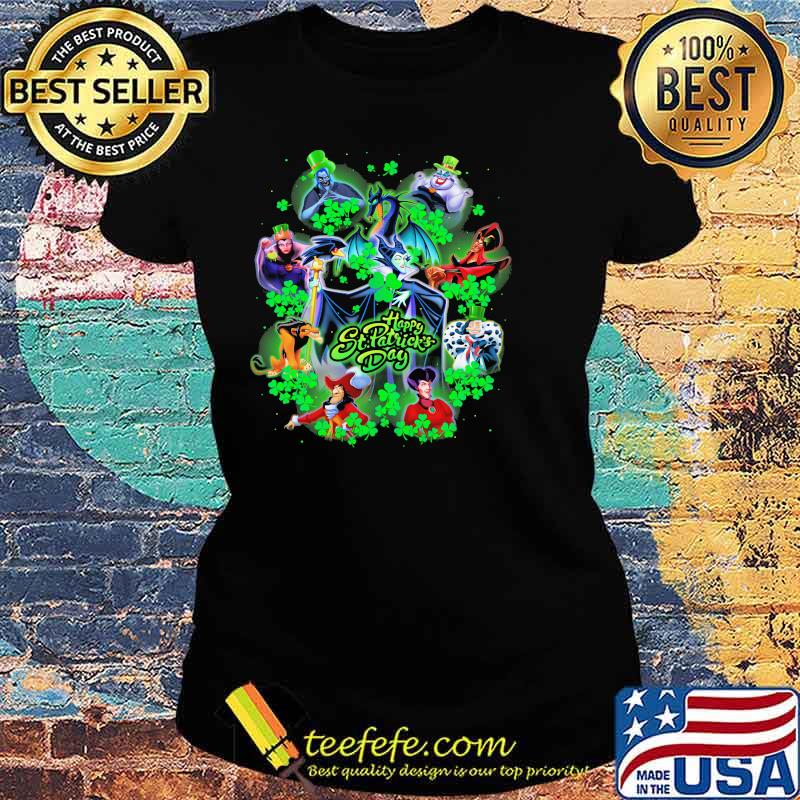 Villains Lucky Happy St Patricks Day Shirt Ladies tee Villains Lucky Happy St Patricks Day Shirt Ladies tee