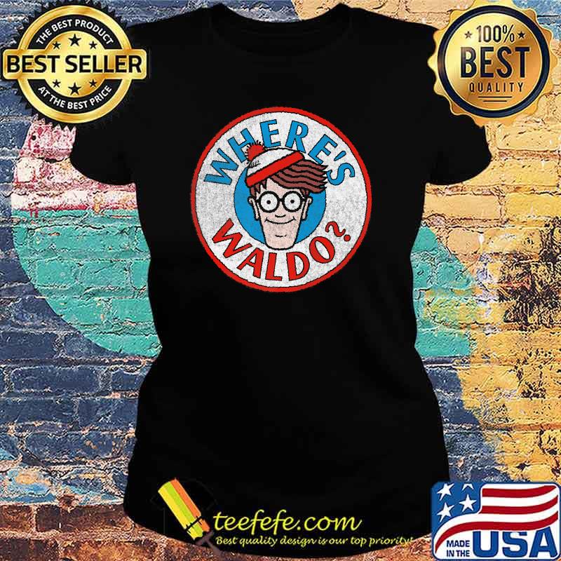 Where's Waldo Classic Circle Logo Shirt Ladies tee Where's Waldo Classic Circle Logo Shirt Ladies tee