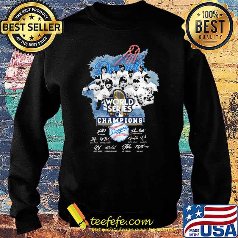 World Series 2020 Dodgers Champions Signature Shirt Sweater World Series 2020 Dodgers Champions Signature Shirt Sweater