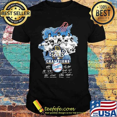 World Series 2020 Dodgers Champions Signature Shirt