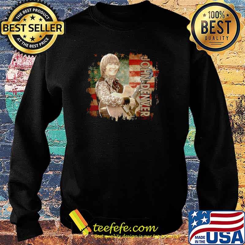 Graphic John Art Denver Vaporware Music Retro Flag American Shirt Sweater Graphic John Art Denver Vaporware Music Retro Flag American Shirt Sweater