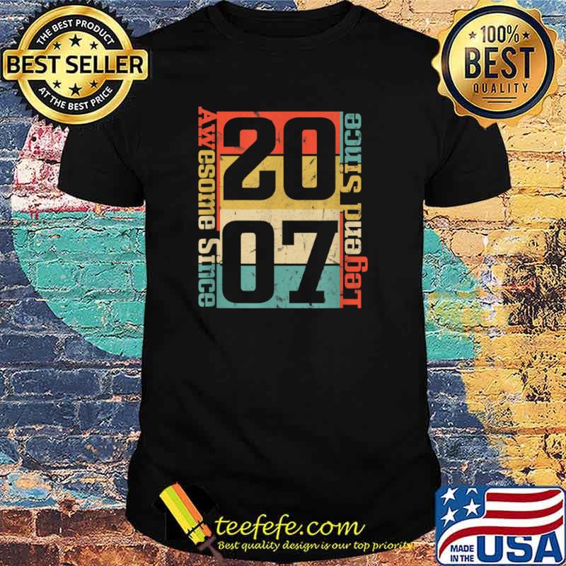 13th Birthday. Awesome Since 2007 Funny Gift Idea Shirt