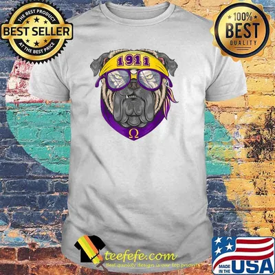 1911 Omega Dog Purple Psi And Yellow Phi hirt