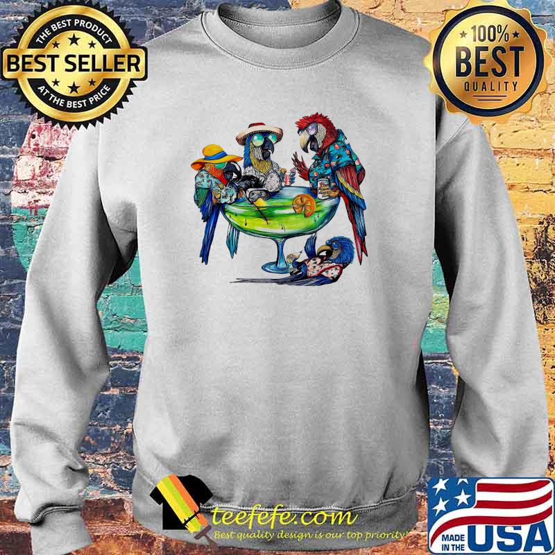 Official Parrot Art Cooktail Shirt Sweater Official Parrot Art Cooktail Shirt Sweater