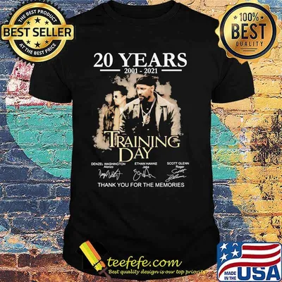 20 Years 2001 2021 Training Day Thank You For The Memories Signature Shirt