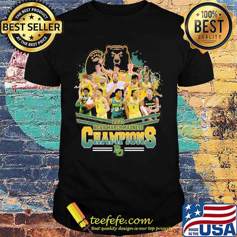 2021 Ncaa March Madness Champions Bears Signature Shirt