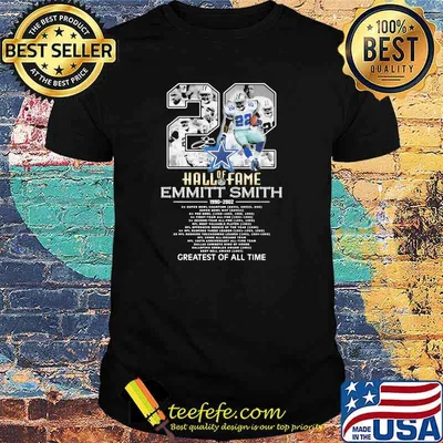 22 Years 1990 2021 Hall Of Fame Emmitt Smith Greatest Of All Time Signature Shirt