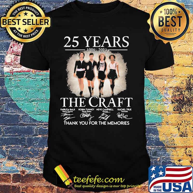 25 Years 1996 2021 The Craft Thank You For The Memories Signature Shirt