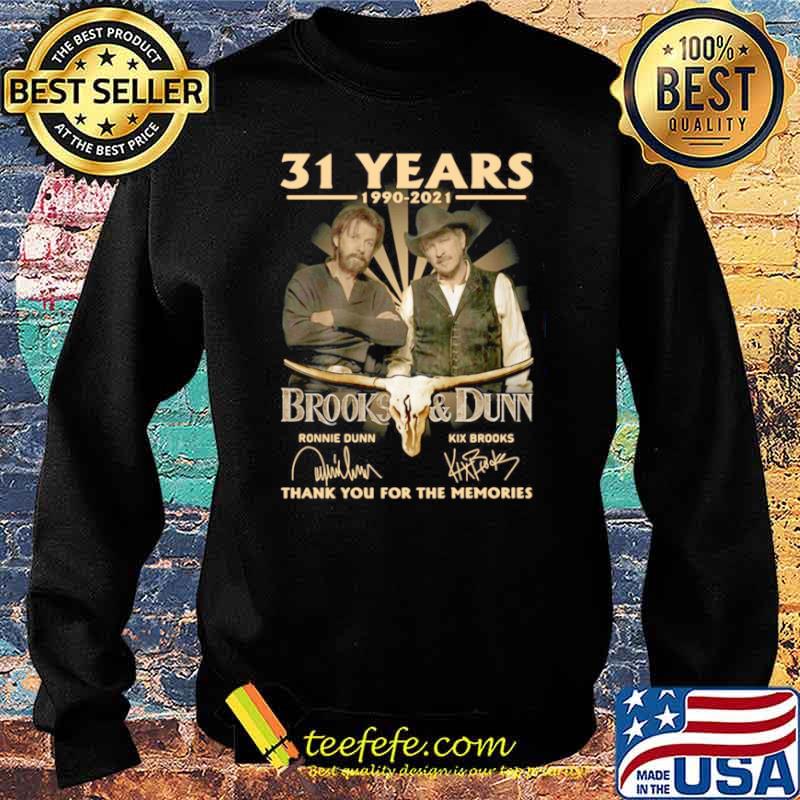 31 Years 1990 2021 Brooks And Dunn Signatures Thank You For The Memories T Sweater 31 Years 1990 2021 Brooks And Dunn Signatures Thank You For The Memories T Sweater